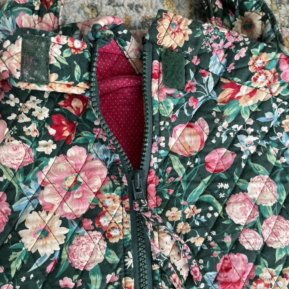 Vintage Vera Bradley Garment Bag Springtime Quilted Floral Travel Luggage 90's